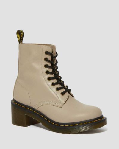 Botas Con Cordones Dr Martens Clemency Cuero Heeled Para Mujer DR2442U